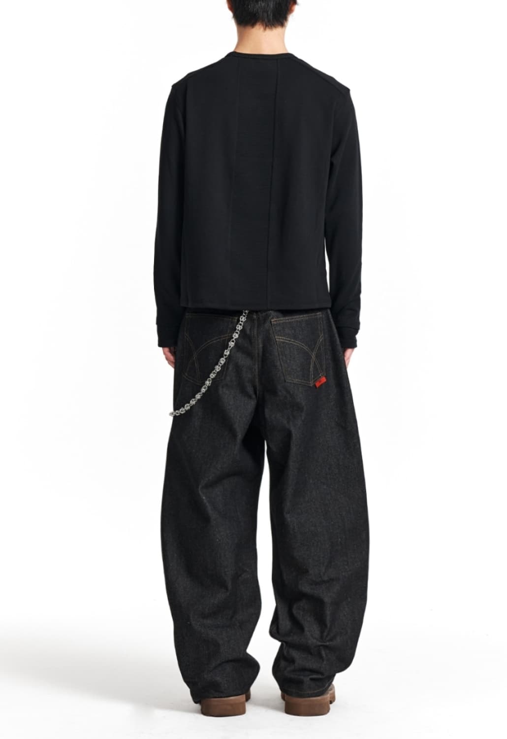 기철 Midnight Raw Wide Denim Pants  상품이미지2