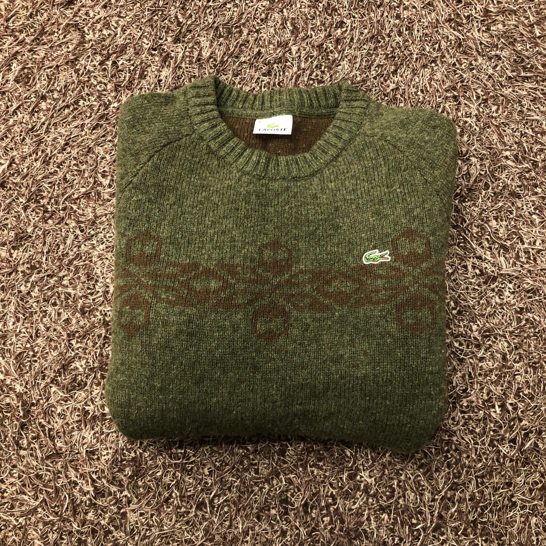 100 라코스테 울 니트 스웨터 상품이미지1