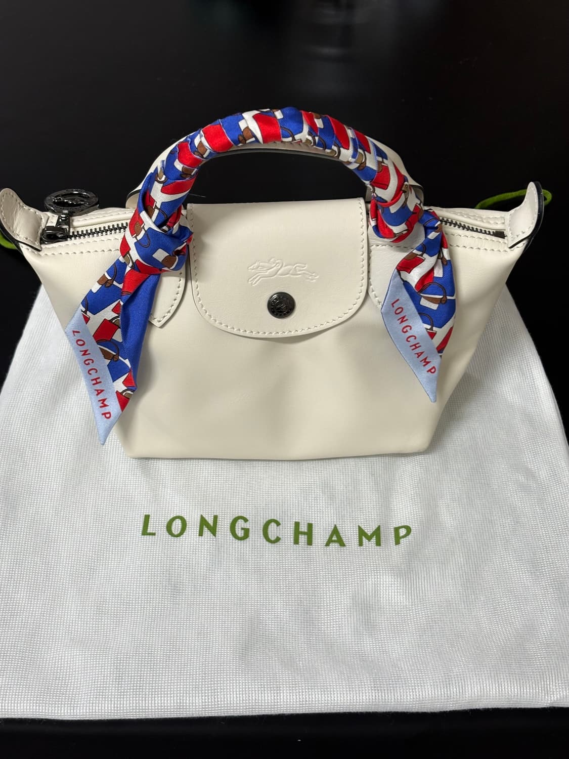 롱샴 희귀모델 르 플리아쥬 XS 탑 핸들백 (에크루) 아이보리 상품이미지1