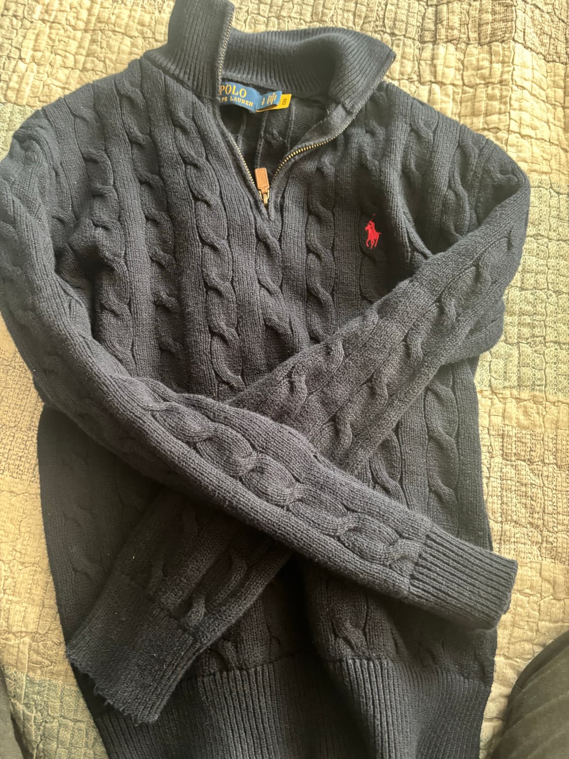 폴로 니트집업 상품이미지1