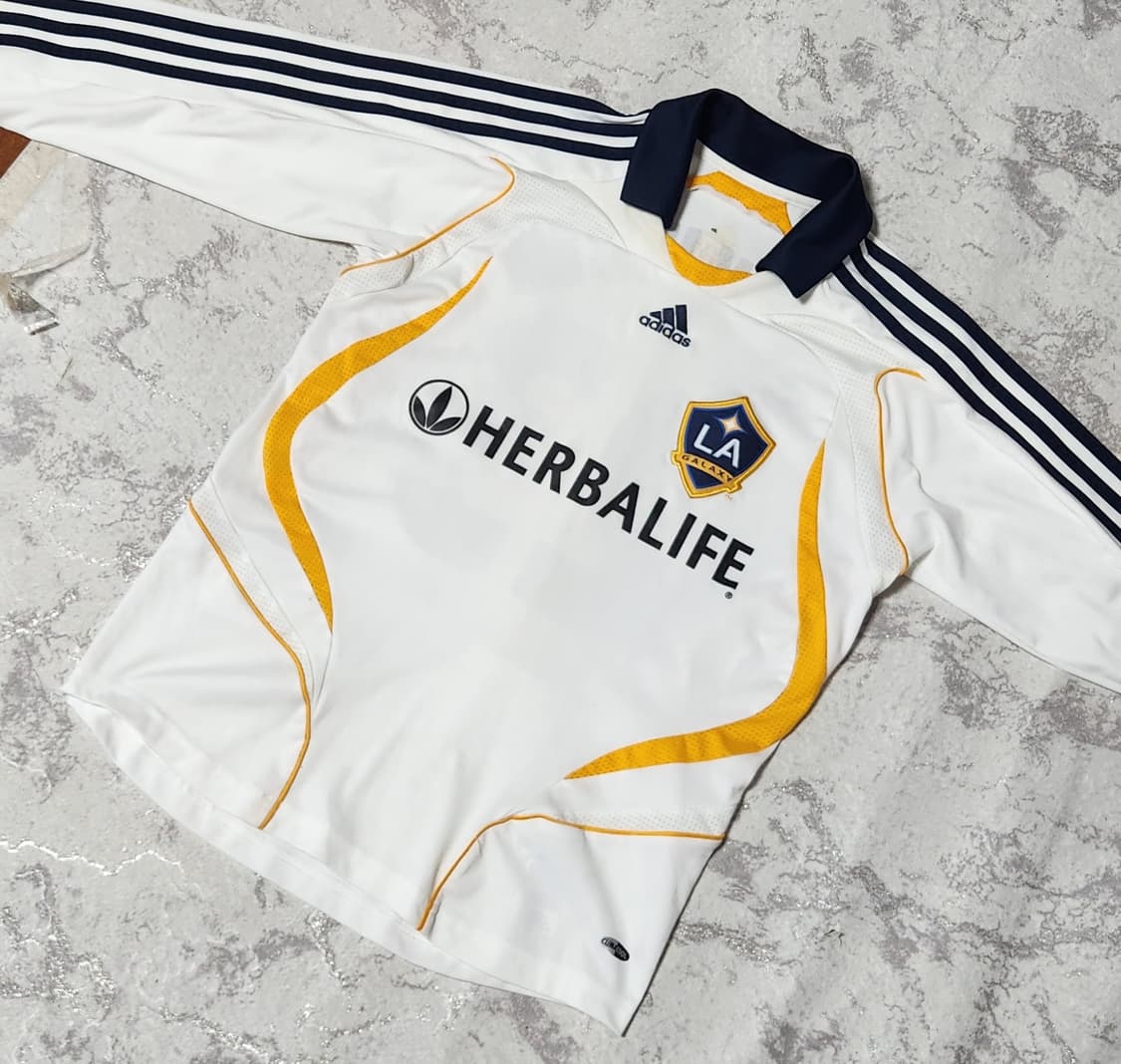 아디다스 LA 갤럭시 베컴 축구 유니폼 긴팔 상품이미지5