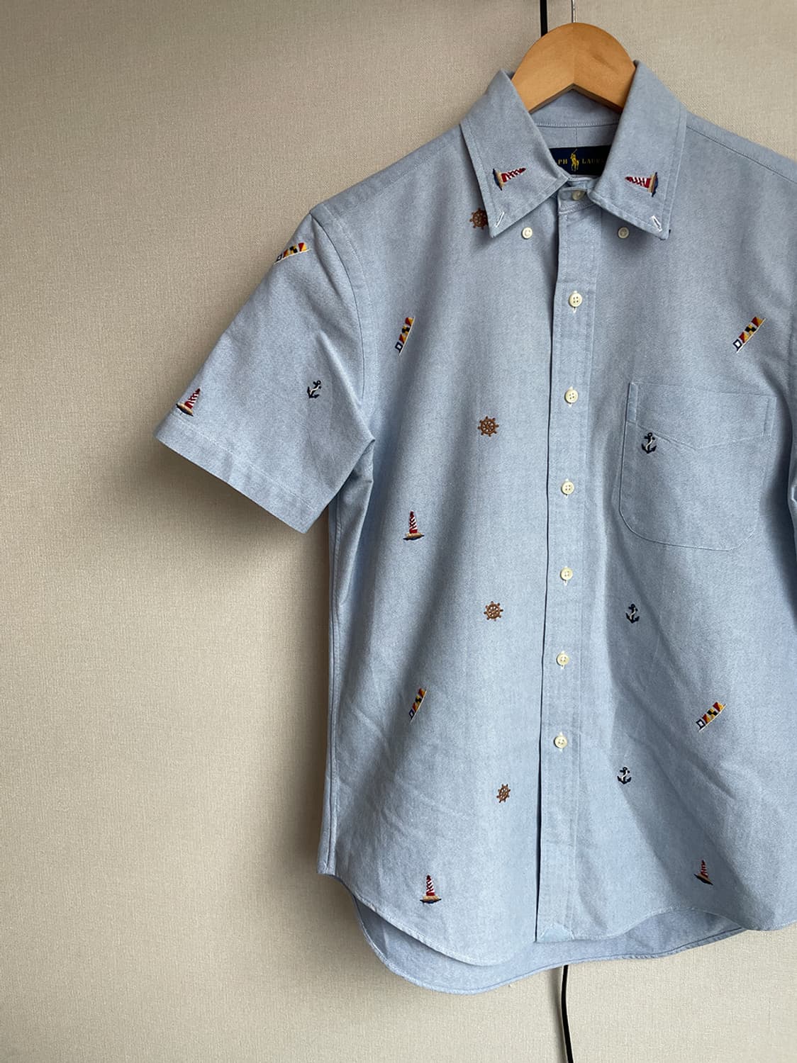 폴로 랄프로렌 옥스포드 자수 반팔셔츠 상품이미지2