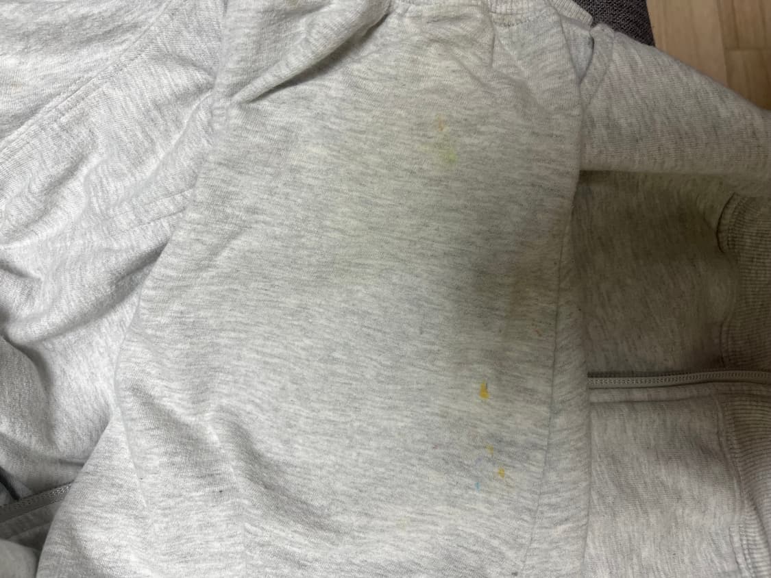 미스치프 롬버스 후드집업 멜란지그레이 M 상품이미지4