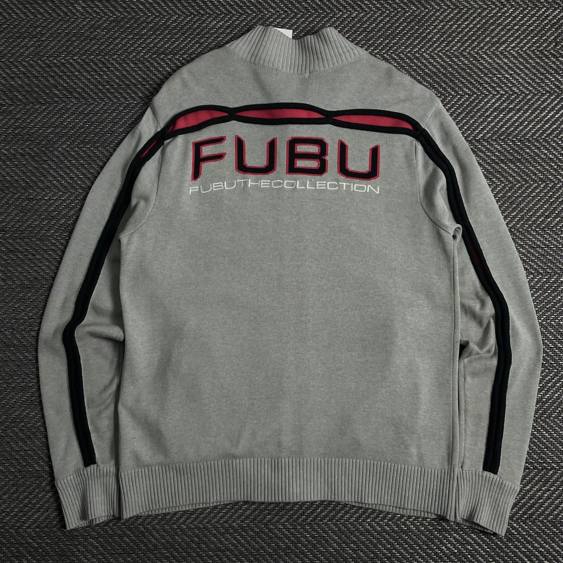 00s 후부 올드스쿨 빅로고 니트 집업o 3710 상품이미지1