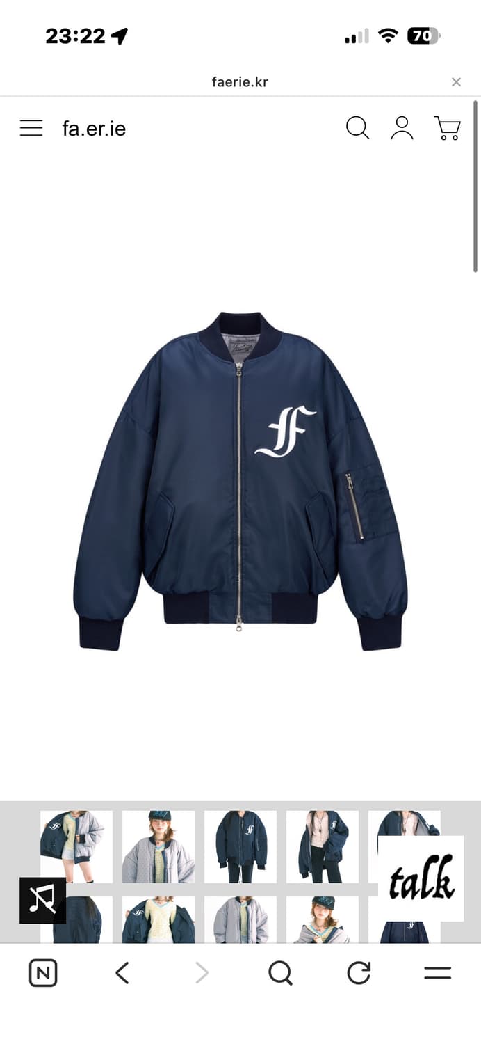 샵페어리 봄버 네이비 상품이미지2