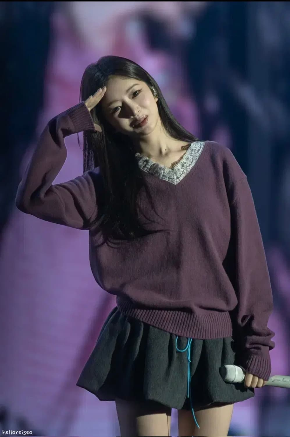 마지셔우드 레이스 플로르 브이넥 니트 lace flore pullover 상품이미지2