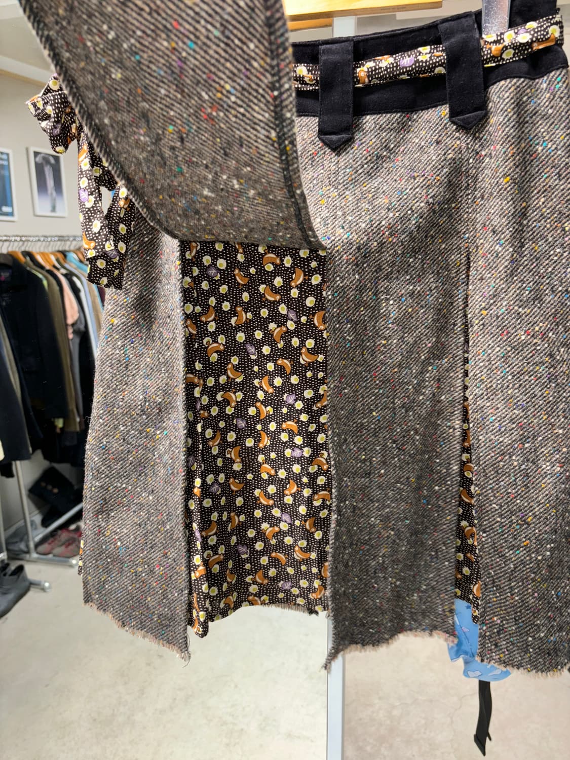 Power plant 벨티드 울 스커트 상품이미지3