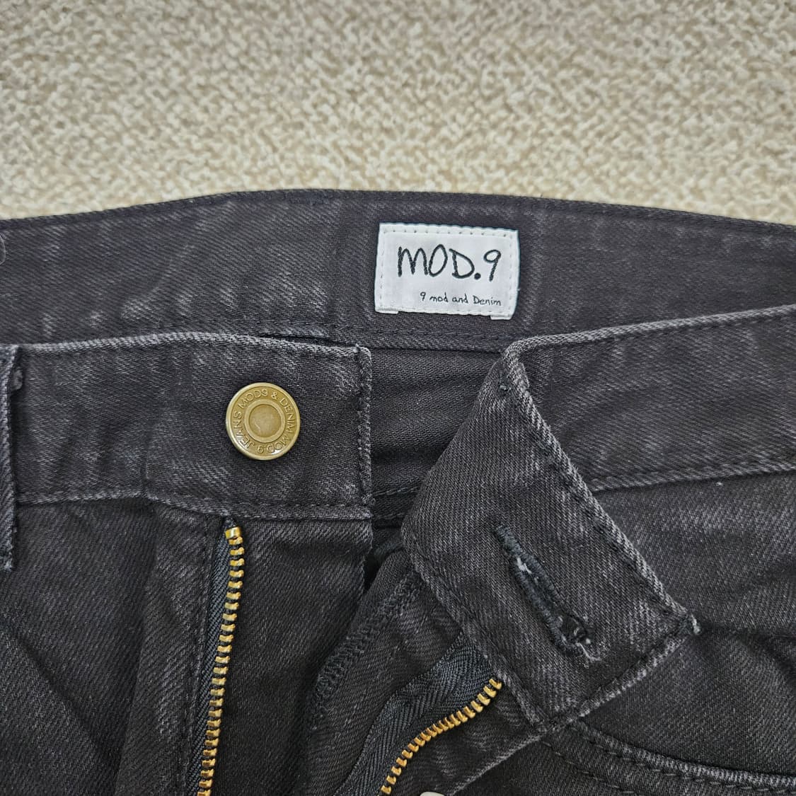 [32] 모드나인 데님 흑청 팬츠 바지 1204JM1 상품이미지2
