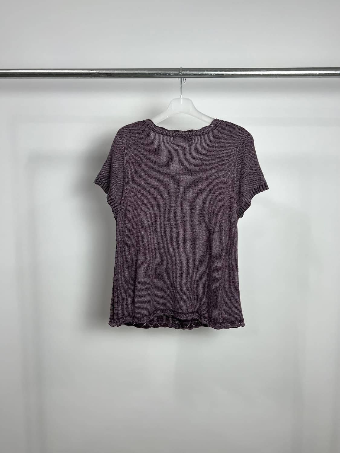 빈티지 반팔 니트 베스트 상품이미지5