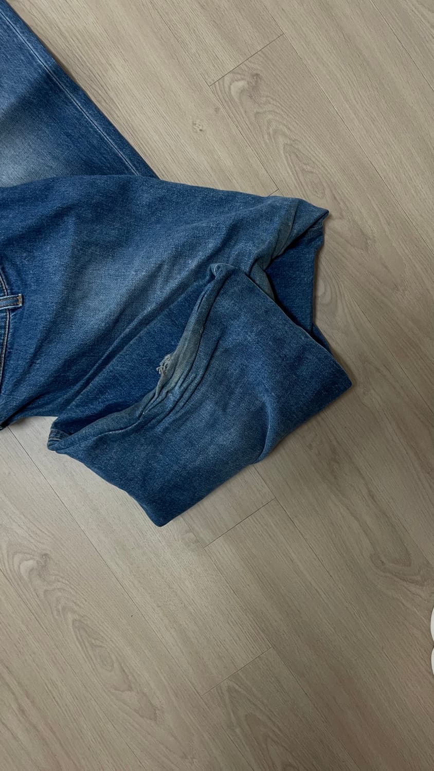 jw앤더슨 디스트레스 버킷 데님 팬츠 28 상품이미지4