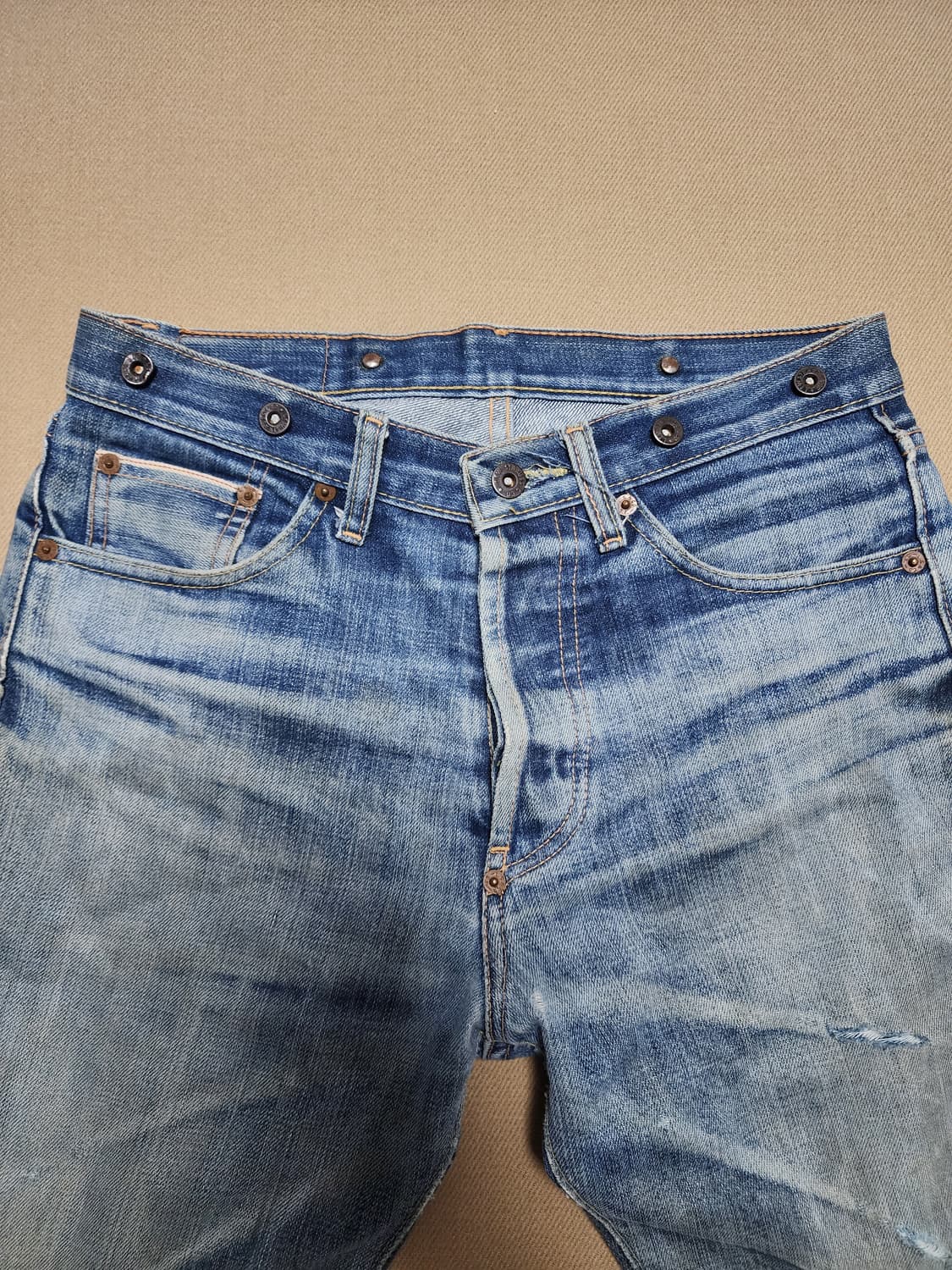 태국산 Levi's lot201 셀비지 데님 팬츠 상품이미지3