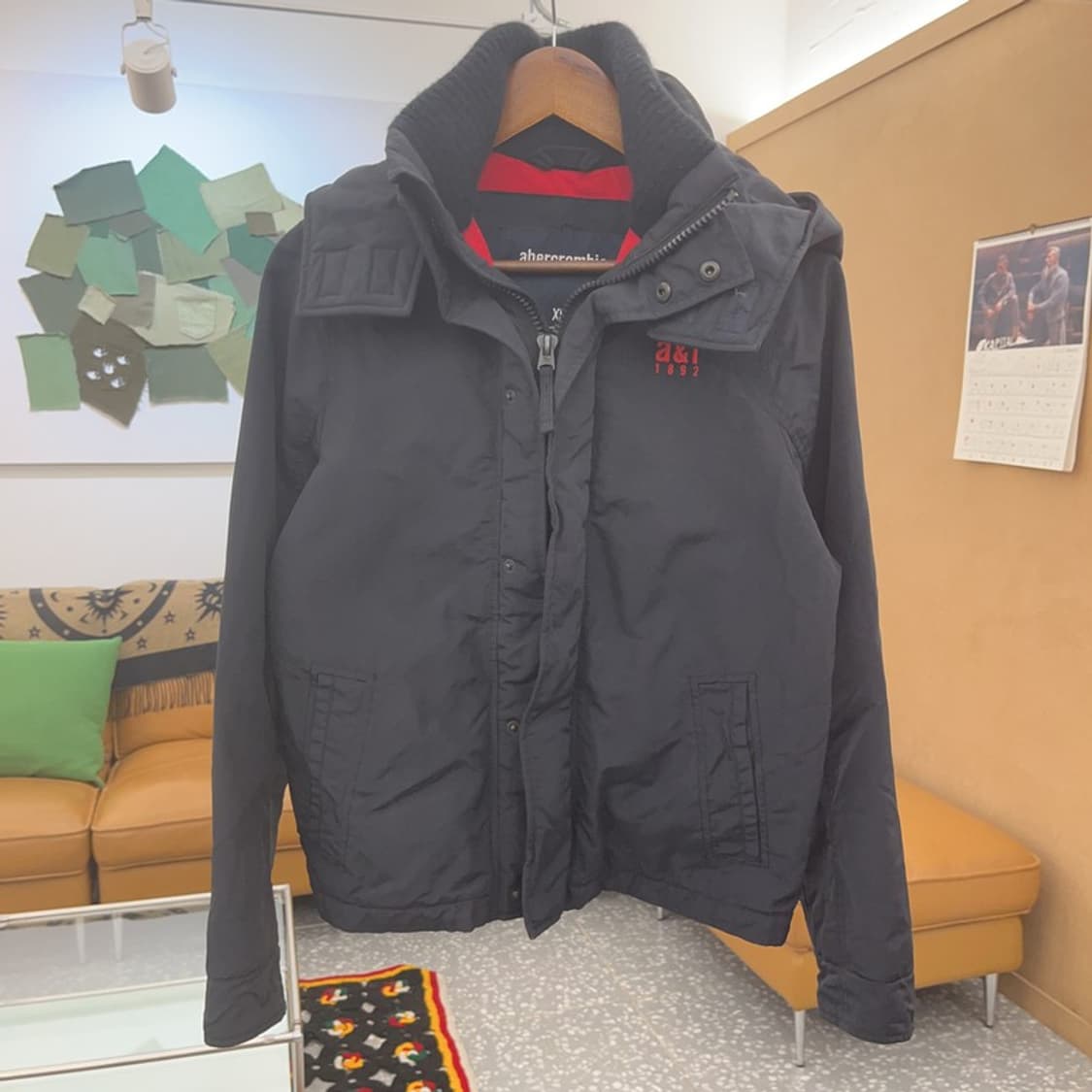 아베크롬비 Y2K 레트로 숄카라 바람막이 자켓 XL C08454 상품이미지3