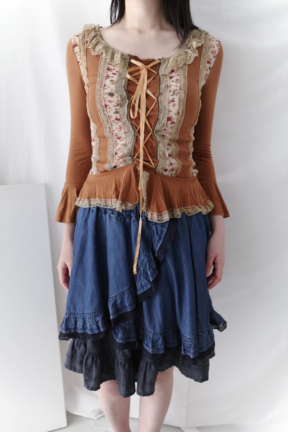 frill denim skirt 상품이미지6