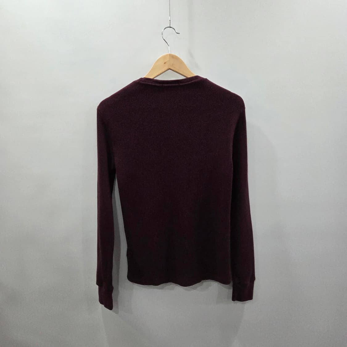 폴로랄프로렌 우먼 와플 롱슬리브 버건디 M  상품이미지5