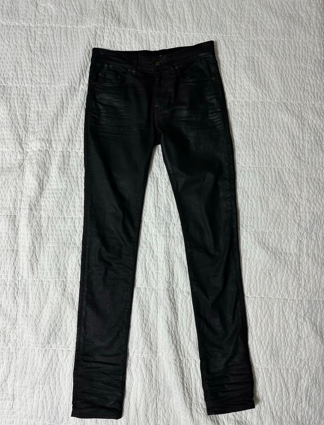 생로랑 블랙 코팅 데님 상품이미지1