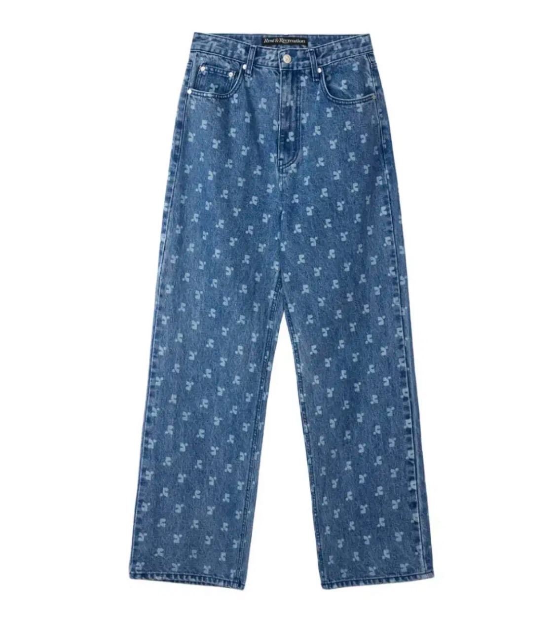 레스트앤레크레이션 RR PRINTED DENIM PANTS 상품이미지1