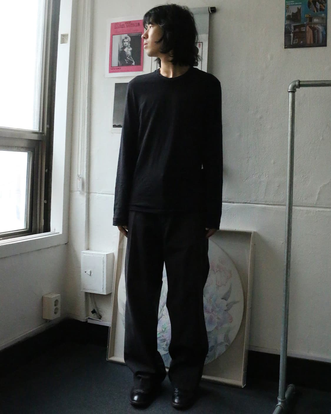 닐 바렛 블랙 롱슬리브 탑 상품이미지1