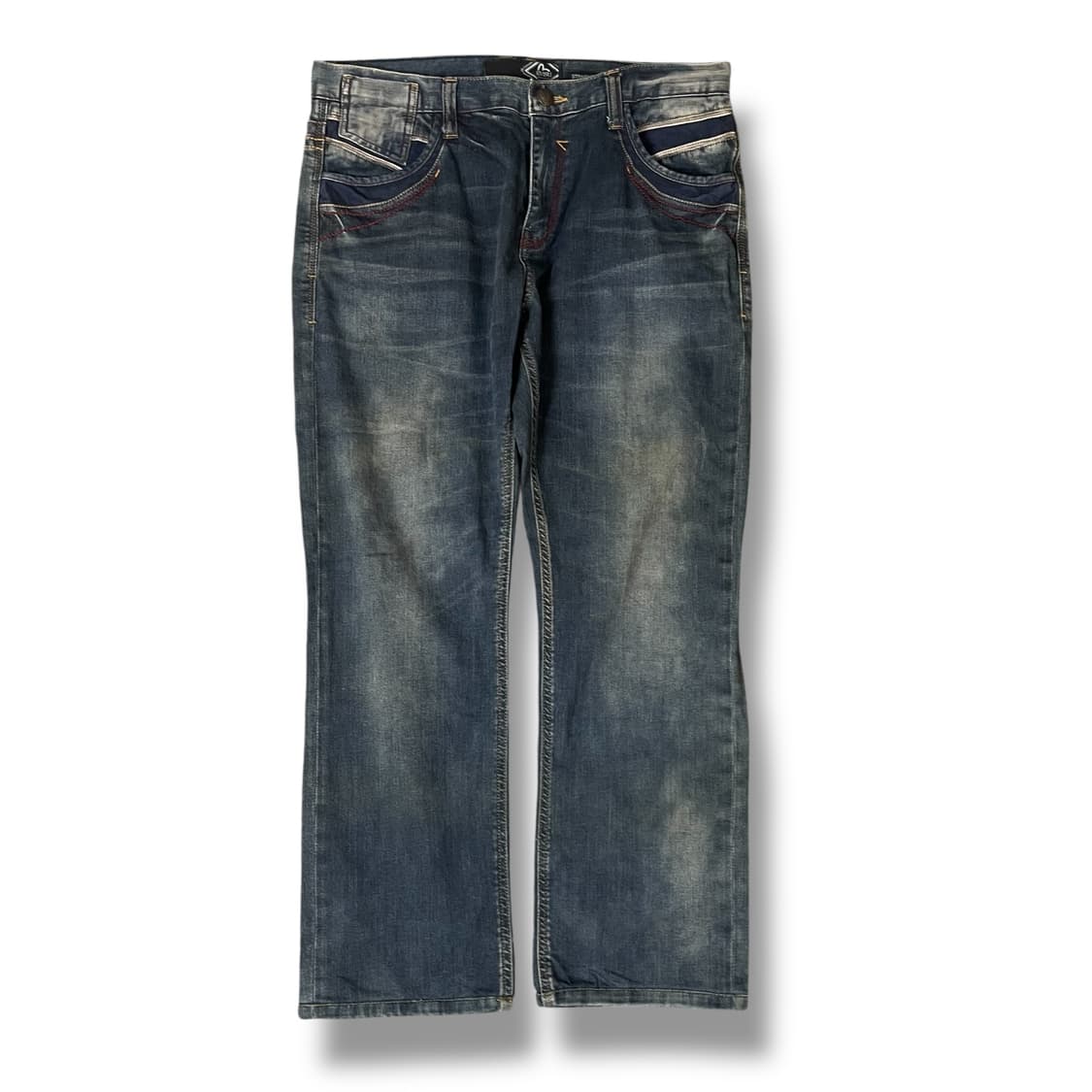 (34) 에비수 레드 스티치  스트레이트 데님 팬츠 상품이미지1