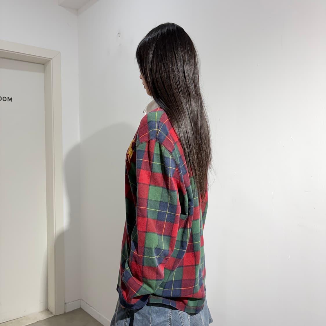 폴로 체크 빅포니 럭비 티셔츠 상품이미지3