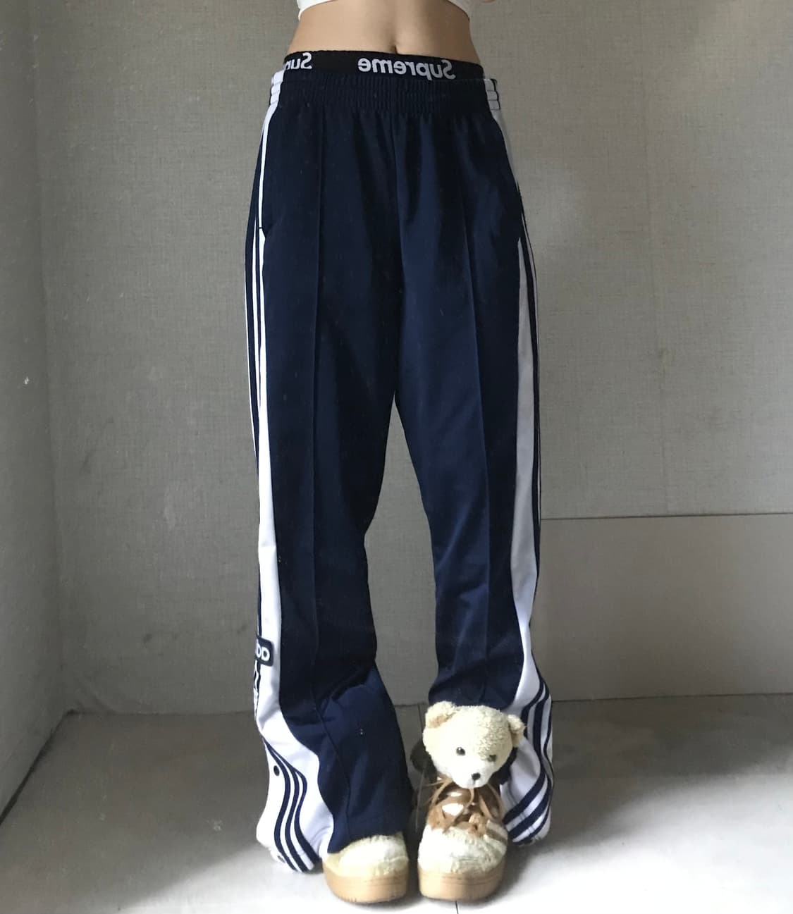 아디다스 네이비 아디브레이크 버튼 팬츠 상품이미지2
