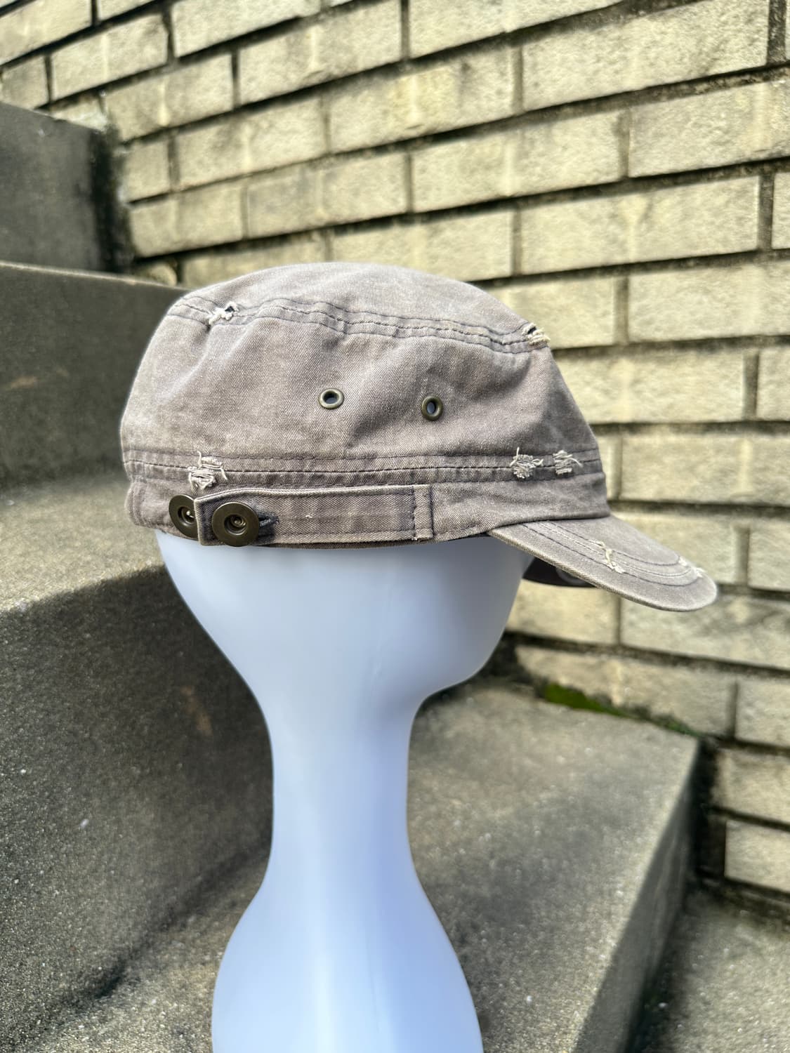 None vintage stud distressed cap 상품이미지4