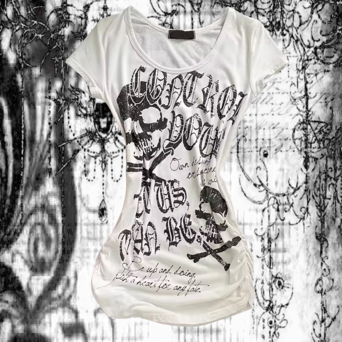 goth punk t-shirt 상품이미지1