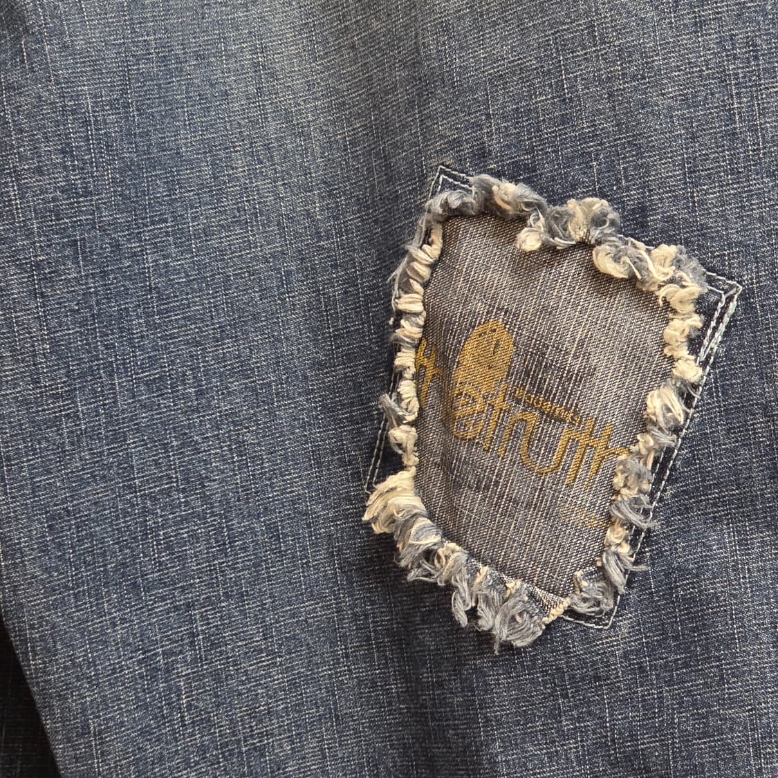 아카데믹 올드스쿨 힙합 패치워크 데님 팬츠 상품이미지8