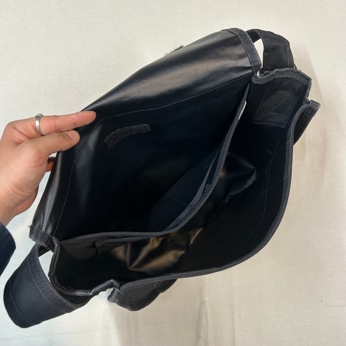 요시다 포터 스테인 블랙 메신저백 가방 숄더백 크로스백 W34 상품이미지6
