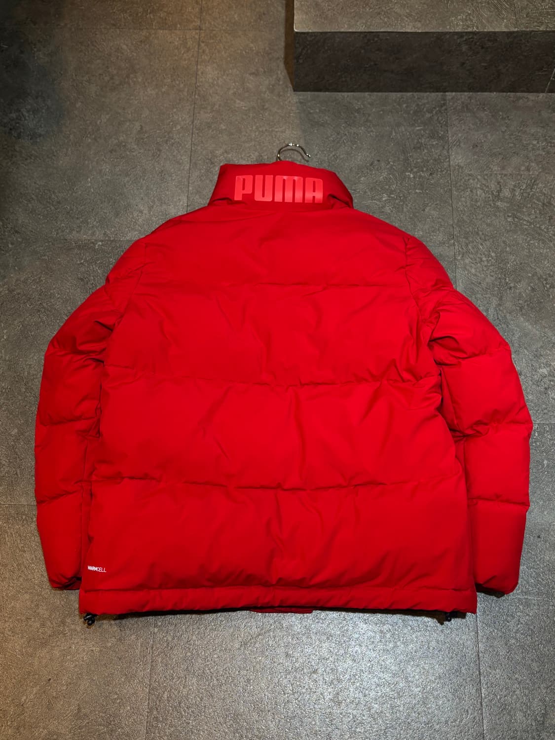 푸마 오리털 패딩 레드 S사이즈 상품이미지3