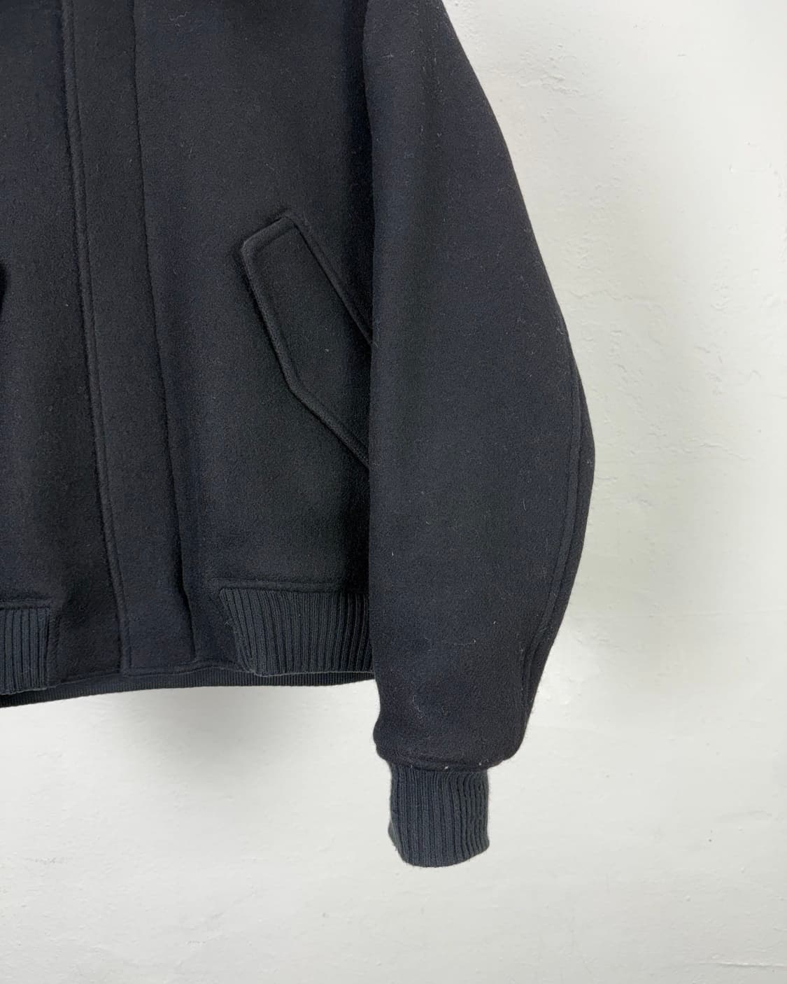 아미 시어링 칼라 봄버 자켓 블랙 상품이미지5