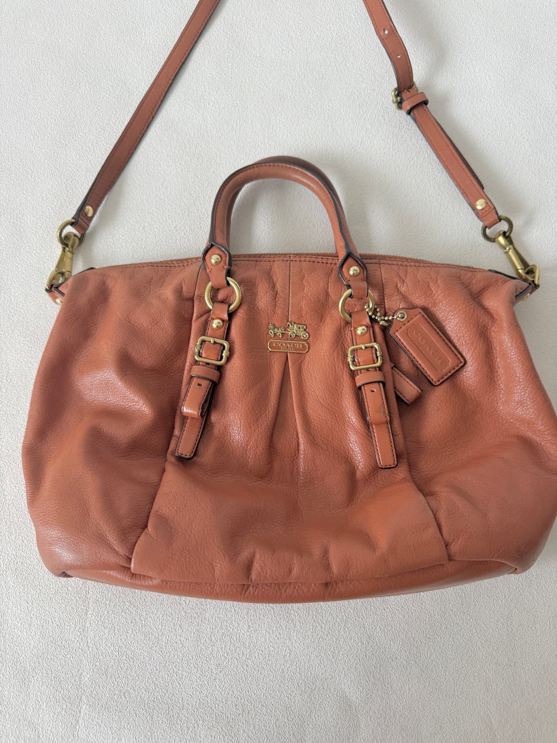 코치(COACH) 레더 토트백(크로스 가능) 상품이미지2