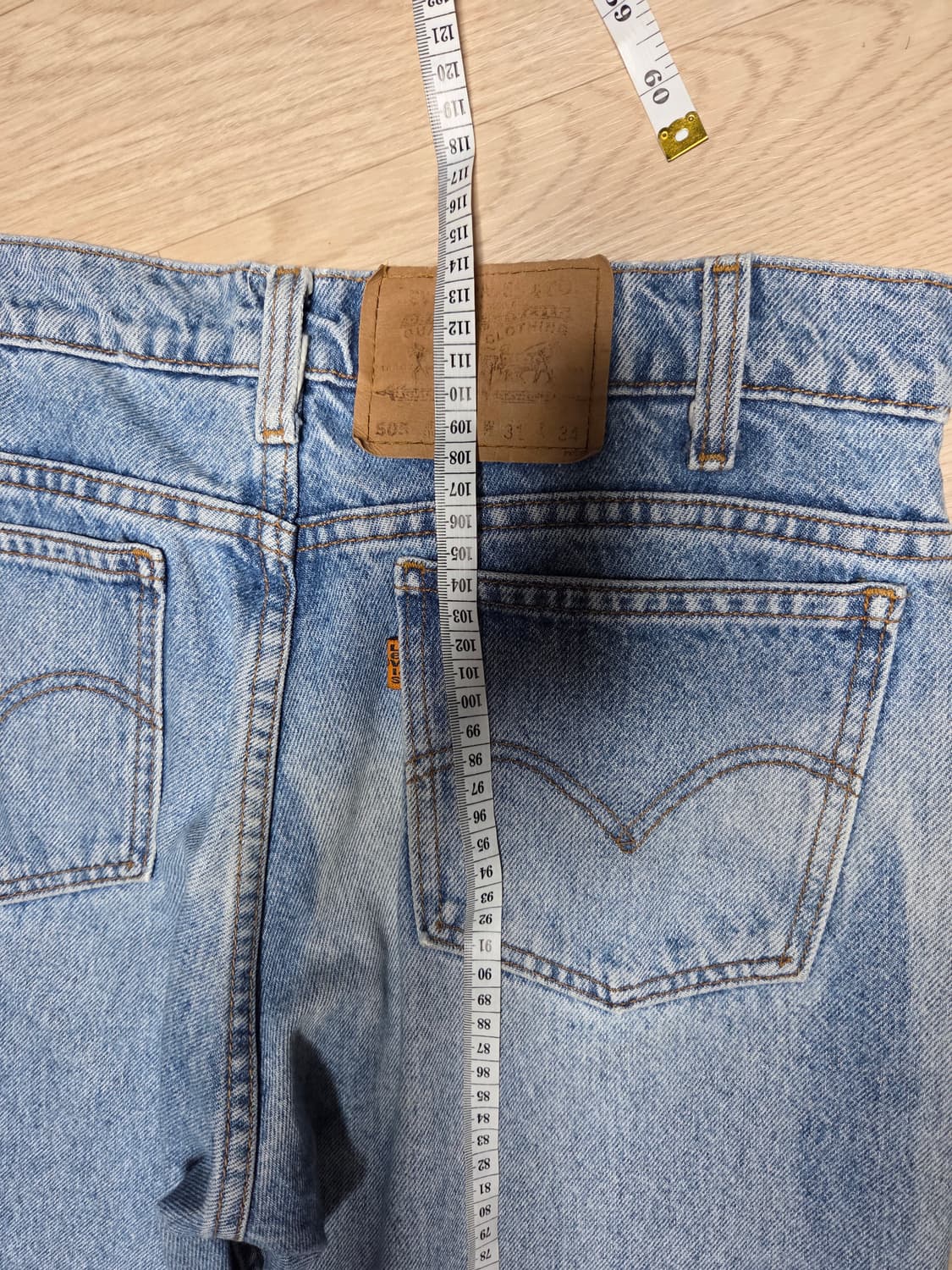 리바이스 505 90s 오렌지탭 데님 청바지  상품이미지8