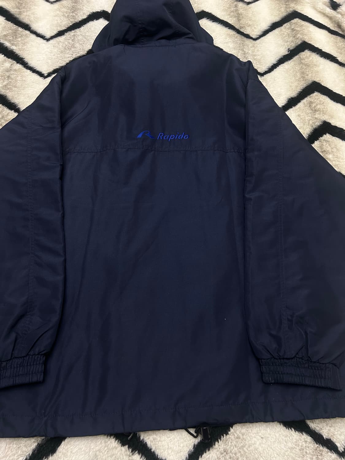[실측2Xl]라피도 올드스쿨 누빔 바람막이/네이비 상품이미지5