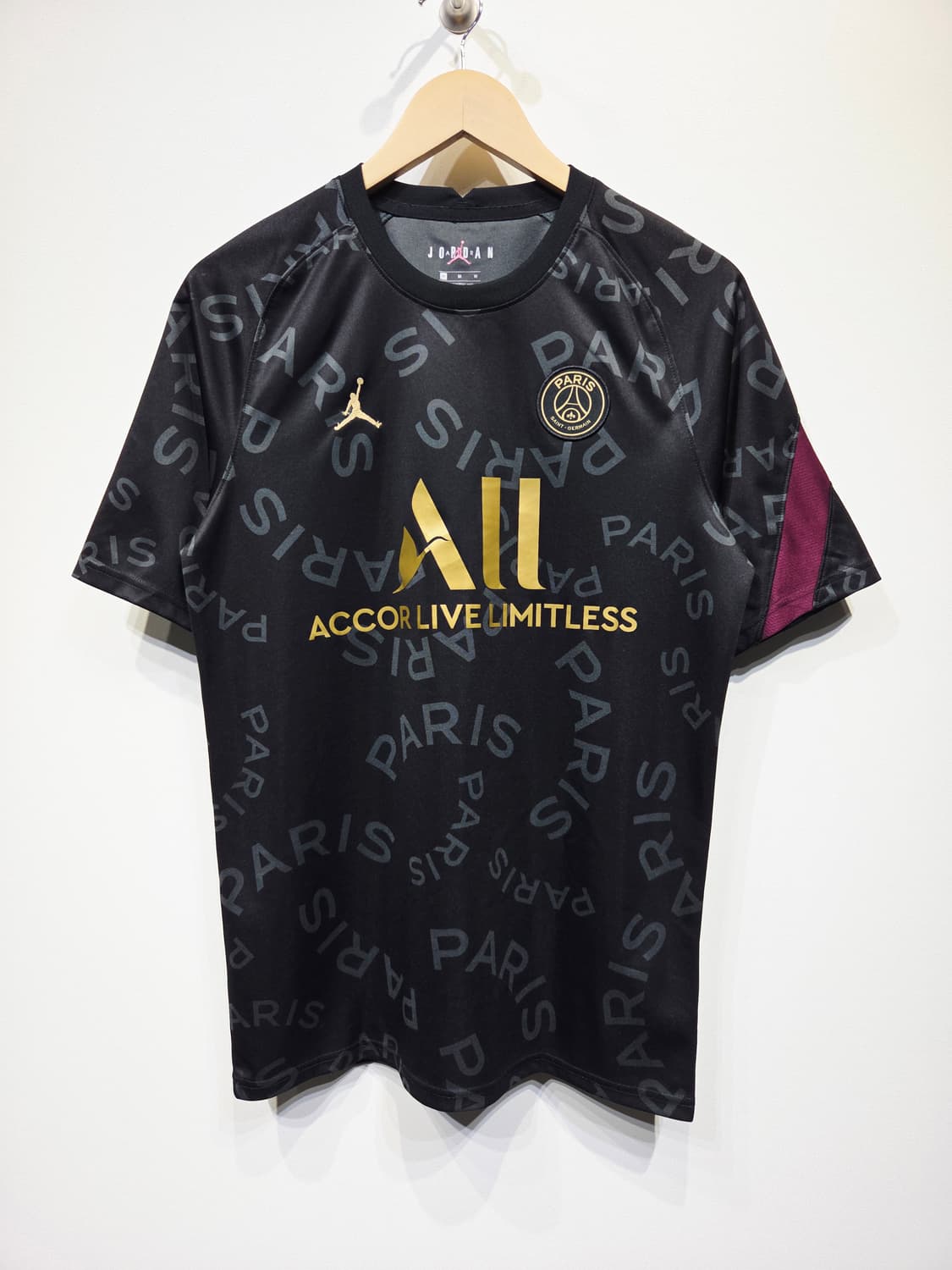 조던 파리생제르망 블랙 트레이닝 티셔츠_M 상품이미지2