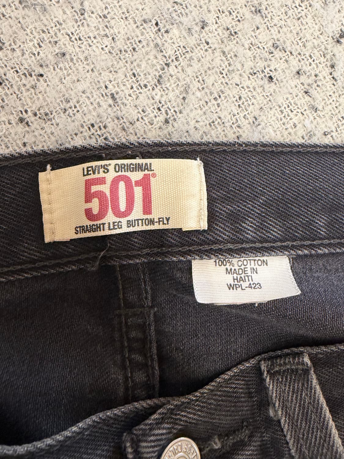 N245. 리바이스501 블랙진 데님팬츠 청바지 상품이미지5