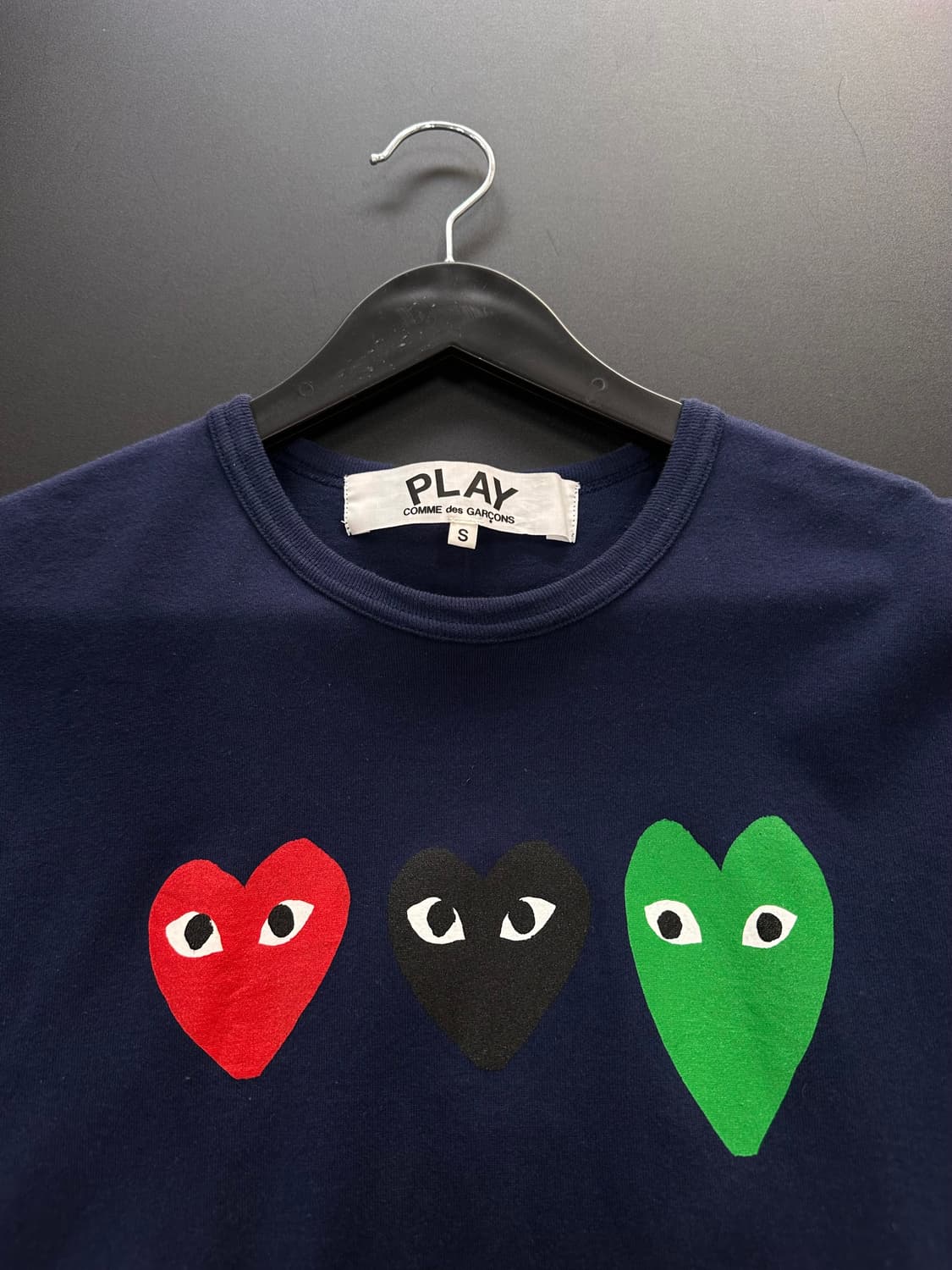 꼼데가르송 플레이 트리플 하트 반팔티  상품이미지5
