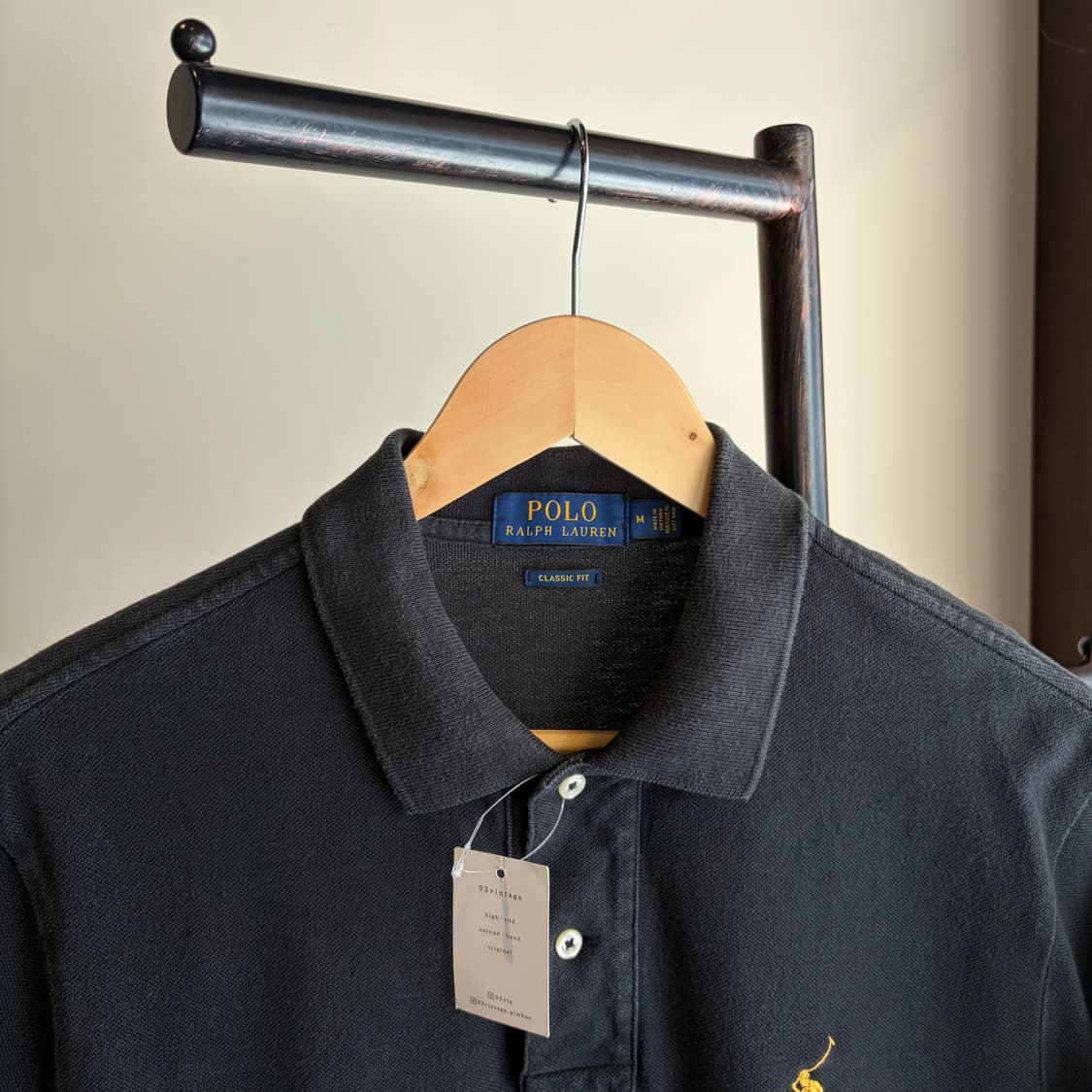 폴로 랄프로렌 블랙 빅로고 반팔 카라티 상품이미지3