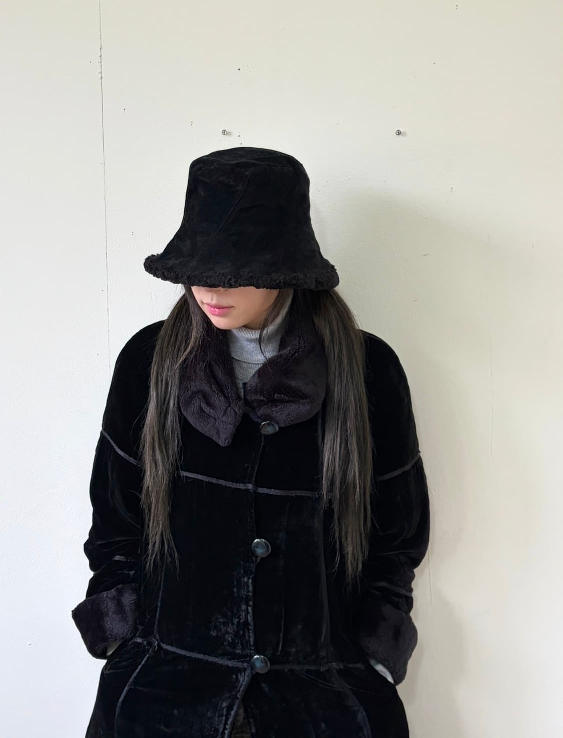 BUONADONNA 블랙 버킷햇 상품이미지4