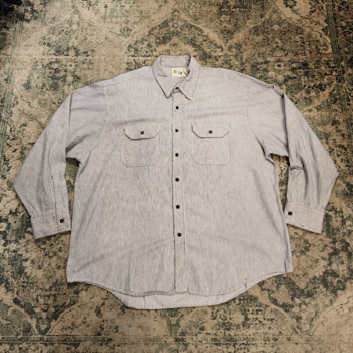 80s 오리지날 KEY 히코리 워크셔츠 상품이미지2