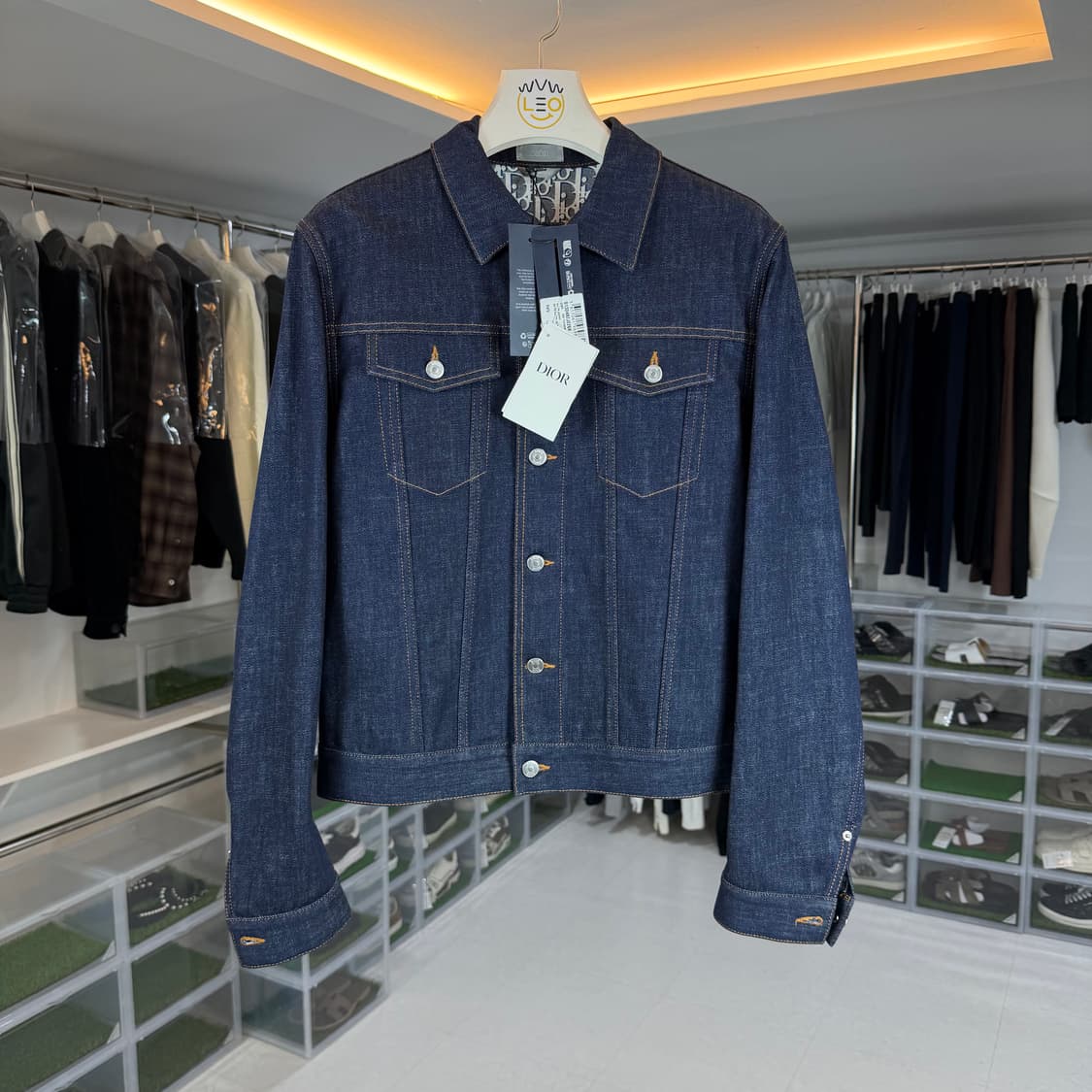 [리오브] 디올 오블리크 자카드 데님 자켓 상품이미지1