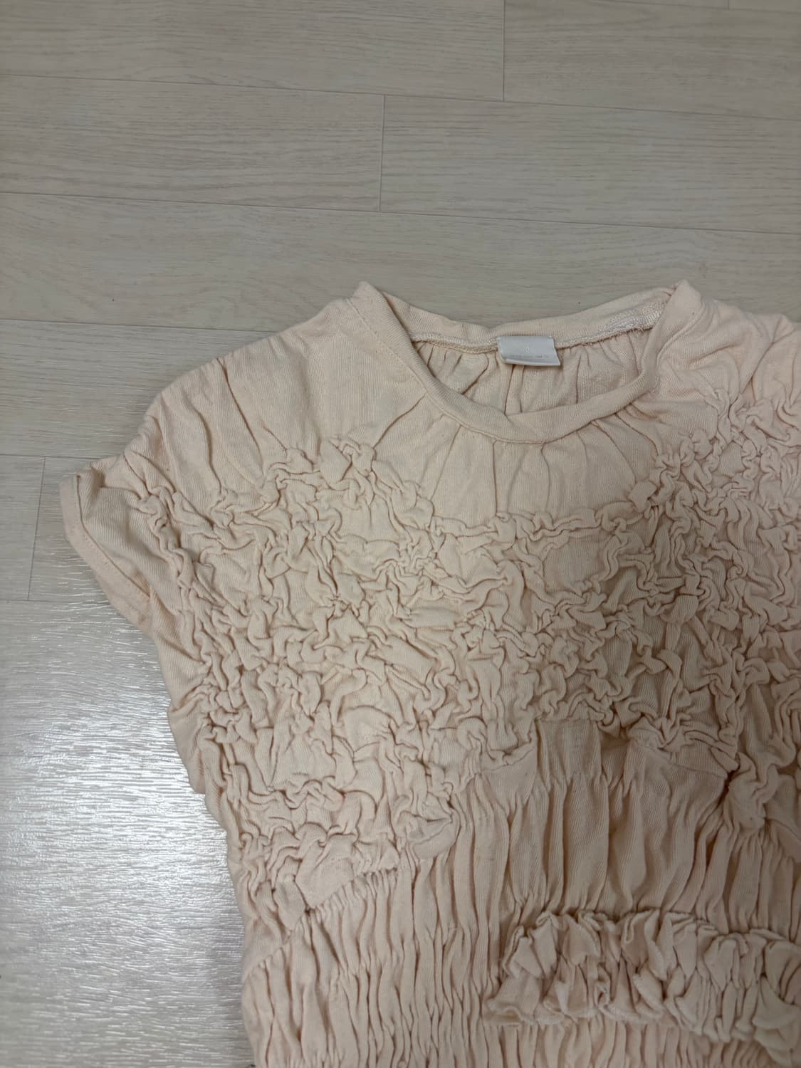 자라 셔링 반팔티 FANGLU LIN 상품이미지2