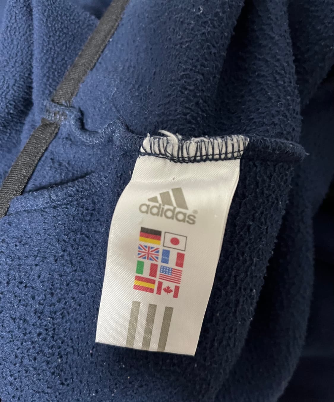 (L) 00s 아디다스 뉴욕 양키스 양키즈 플리스 후리스 반집업 상품이미지4