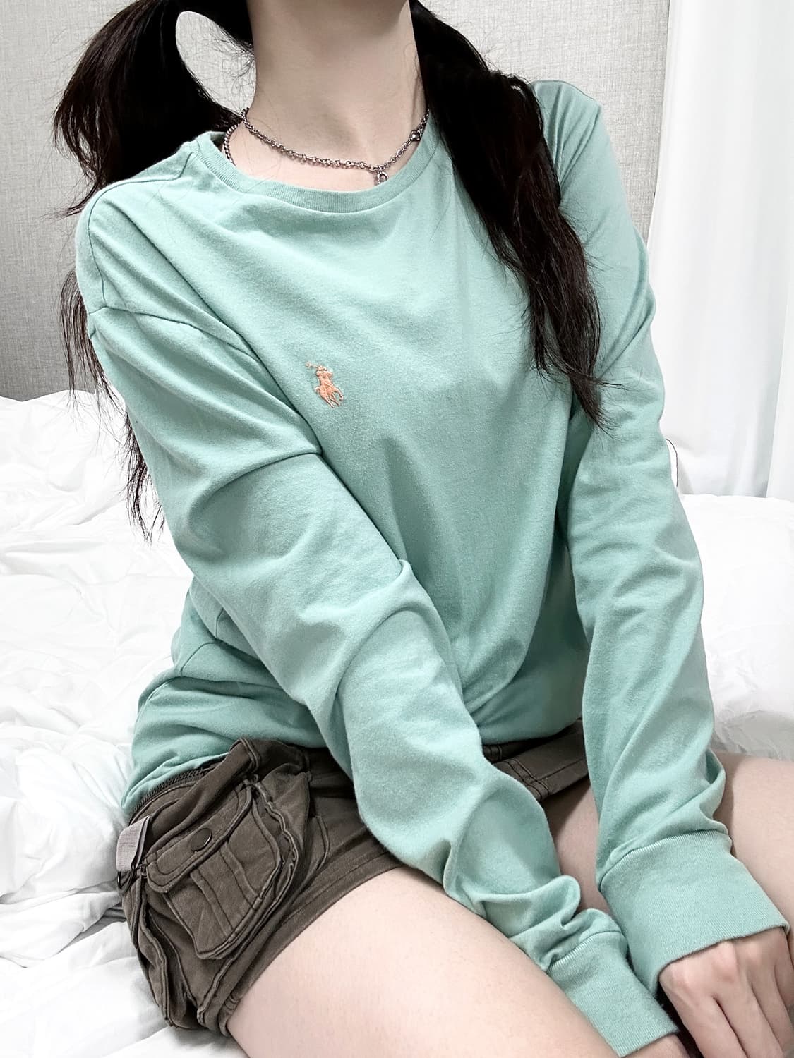 폴로 피스타치오 롱슬리브 상품이미지1