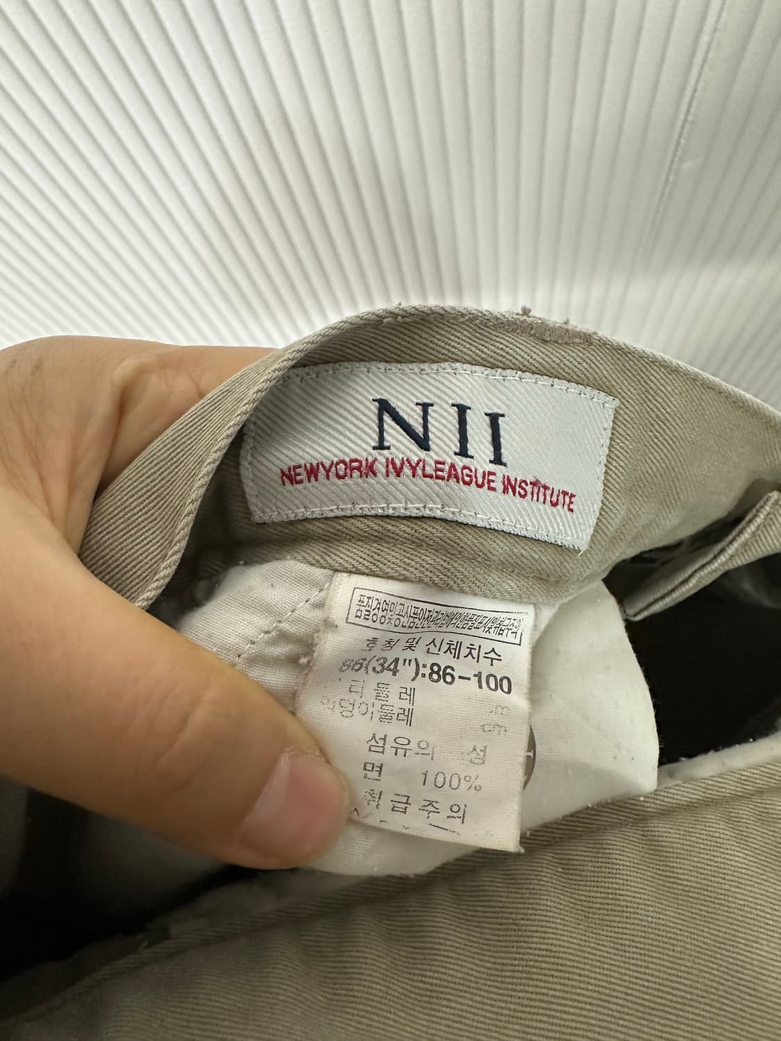 90s NII 클래식 치노팬츠 와이드핏 34사이즈 상품이미지6