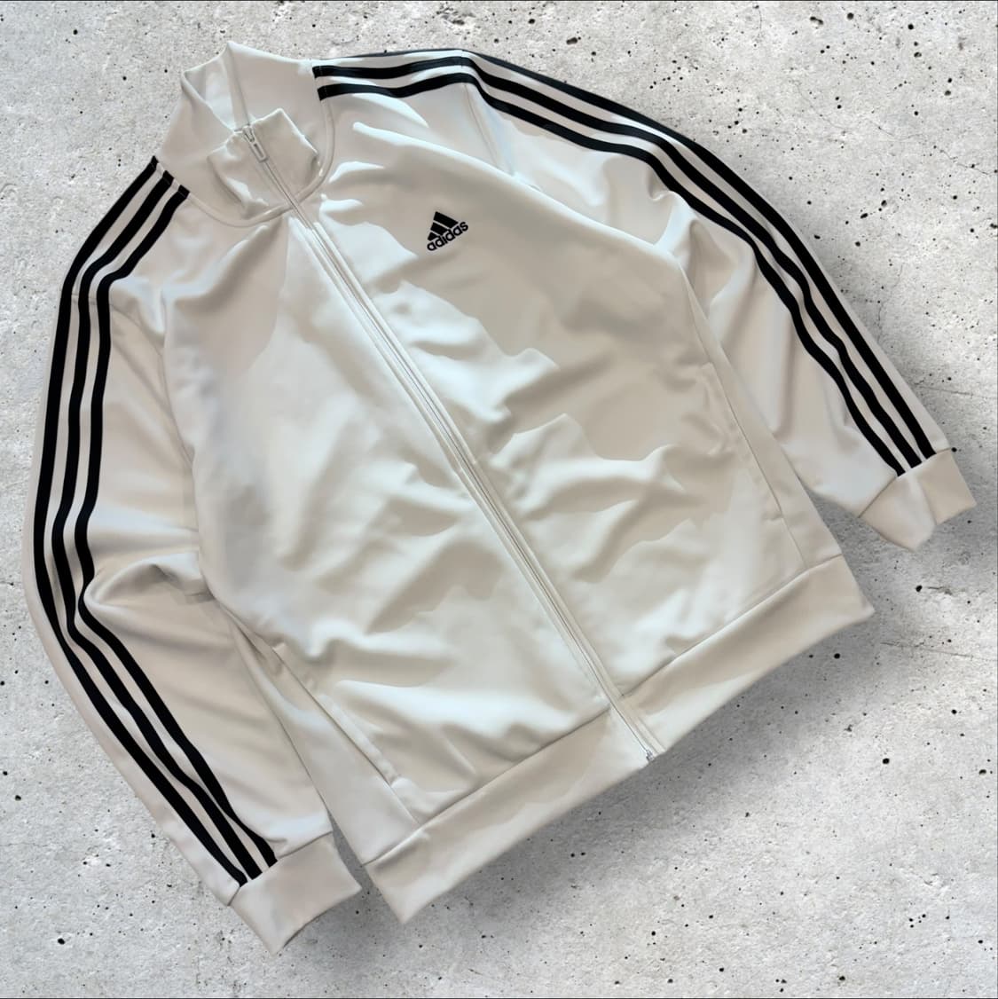 [XL] 아디다스 흰색 3선 트랙탑 져지 화이트 C909 상품이미지1