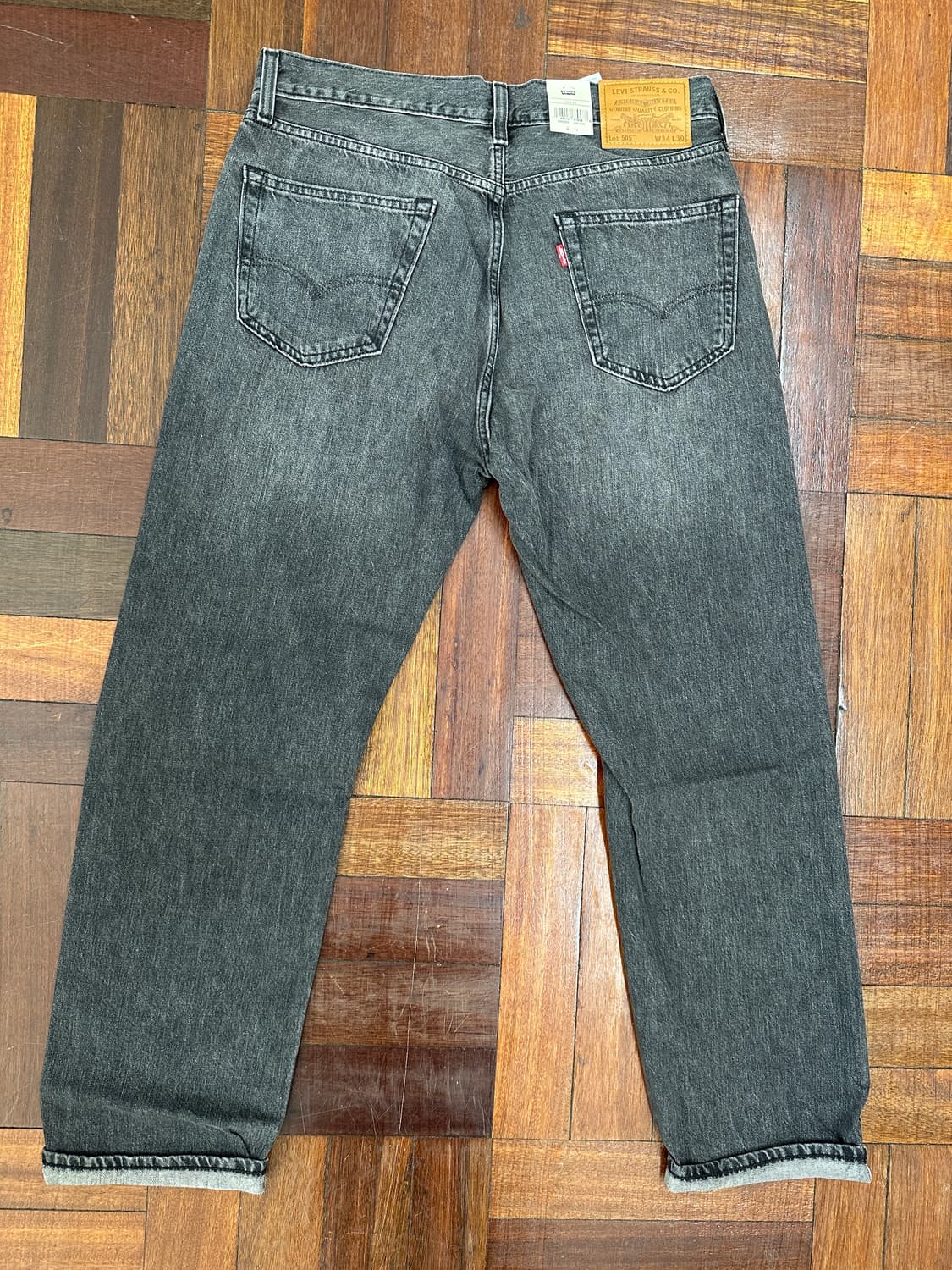 리바이스 프리미엄 505 셀비지 흑청 34/30 상품이미지3