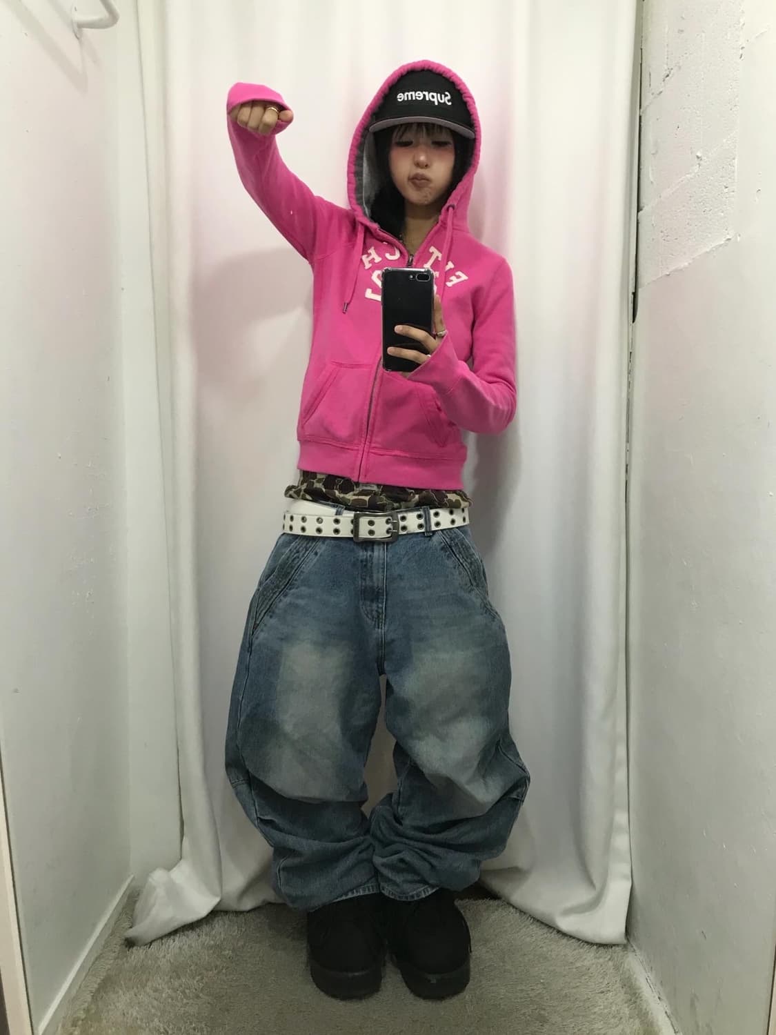 Abercrombie Pink Hood Zip-Up  상품이미지5