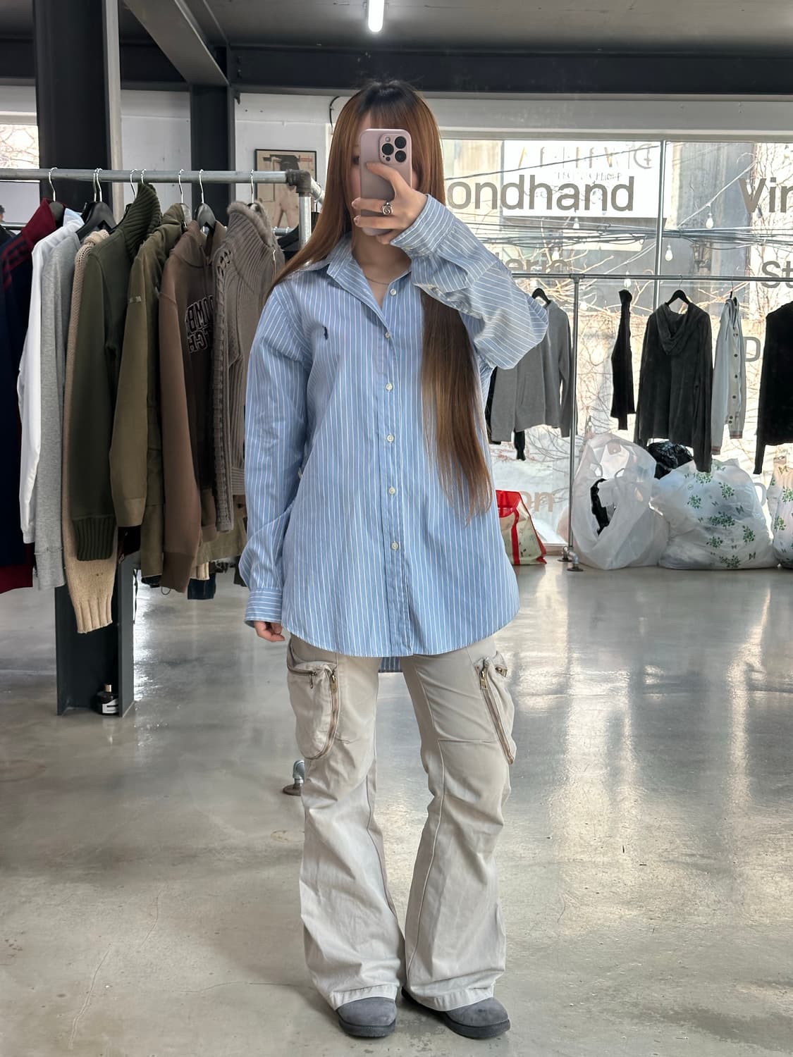 폴로랄프로렌 스트라이프 커스텀핏 셔츠 상품이미지2