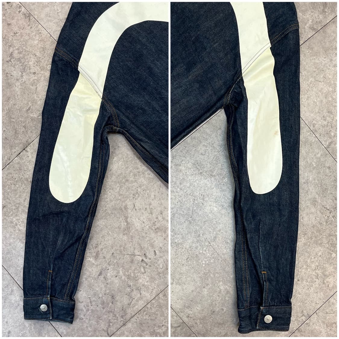 에비수 빅로고 데님 자켓 인디고 105 #csz2305 상품이미지8