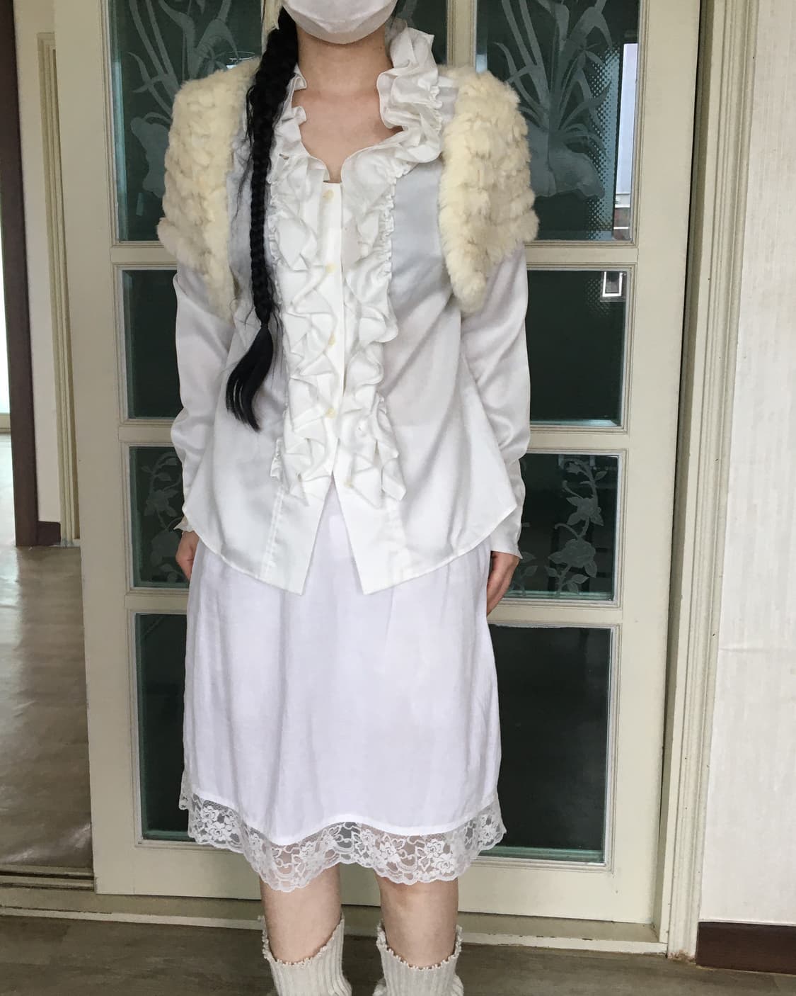 rabbit Fur vest 상품이미지5